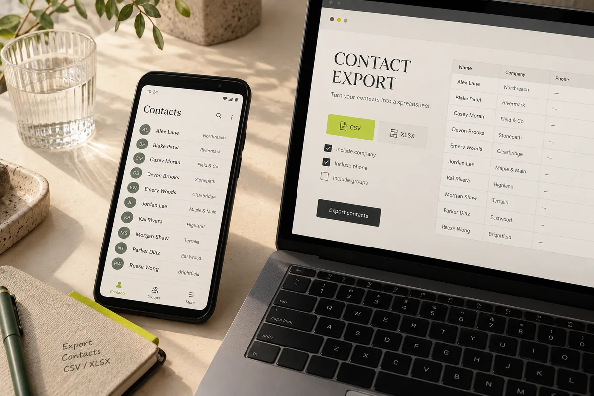Contact export